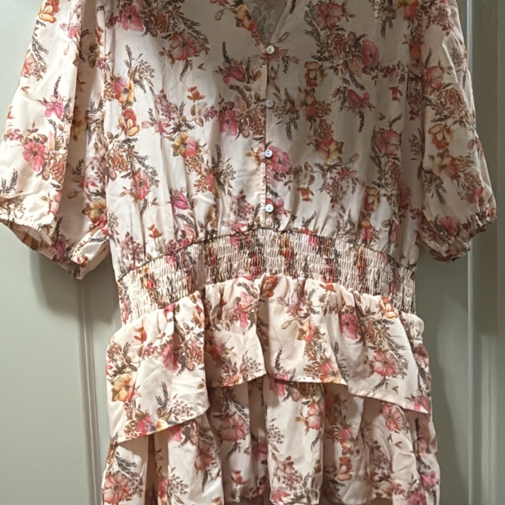 Floral Button-Up Dress